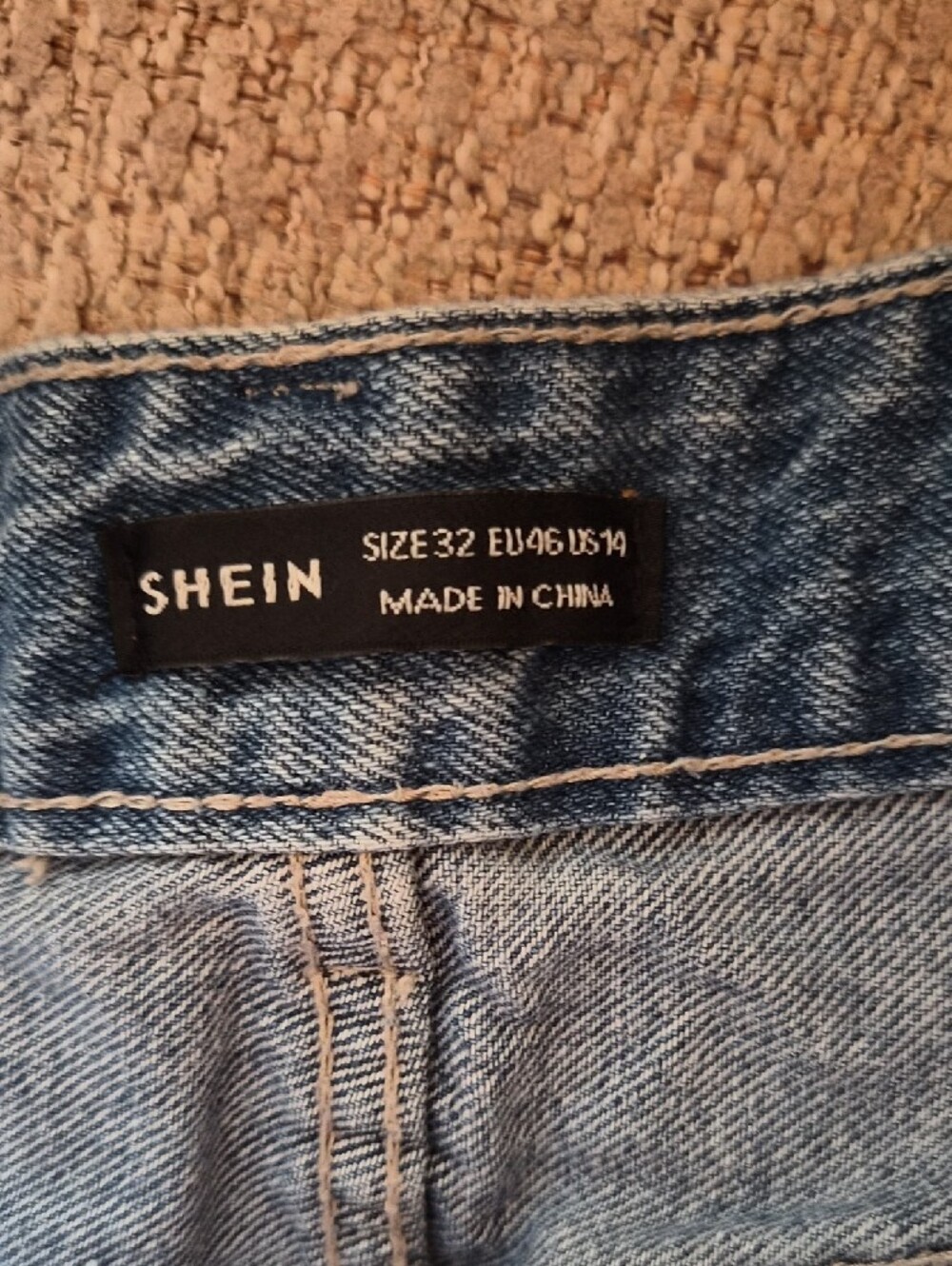 SHEIN High Waist Denim Shorts, Size L (32) - Picture 9 of 11